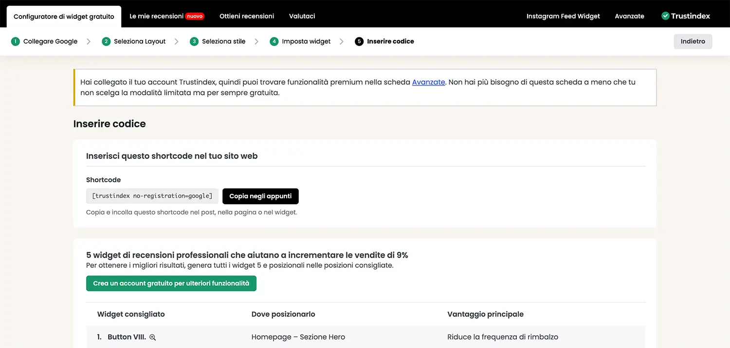 Come inserire le recensioni di google sul sito web - Plugin Widgets for Google Reviews